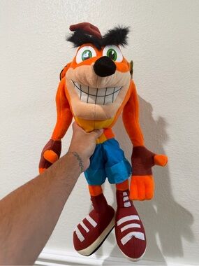 2001 Play By Play Crash Bandicoot 24” Toy Plush New